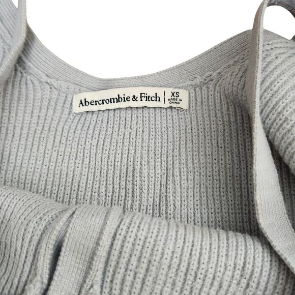 Abercrombie and Fitch blue button front ribbed knit tank Sz XS - Picture 4 of 7